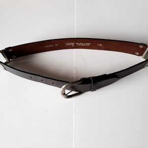 Levi's Black & Brown Metal Jointed Belt size 28